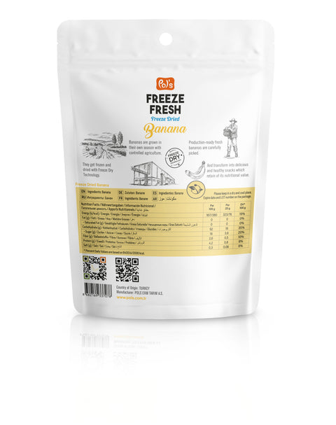 Pol`s  Freeze Fresh - Banane Liofilizate 20gr